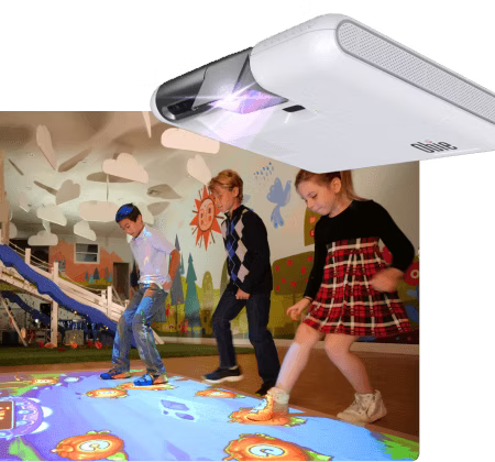 EyeClick EyeWiz interactive educational platform — a connected device managing data at the edge