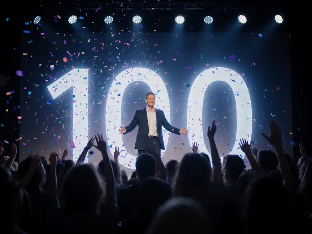 Product launch event presenter — the moment that defines a hardware brand's first impression